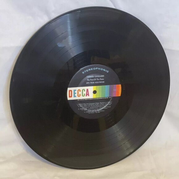 Carmen Cavallaro Hits From Hollywood (Vinyl, 1962) Decca DL 74274 VG LP Record - Picture 6 of 9